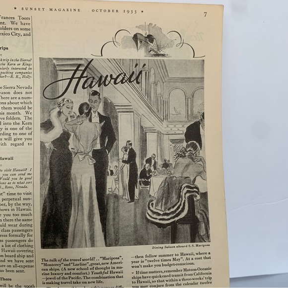 Vintage Other - 1933 Sunset Magazine